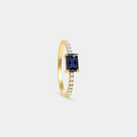 Ring Baguette Sapphire Eternity Band Cocobycaroline Cocobycaroline