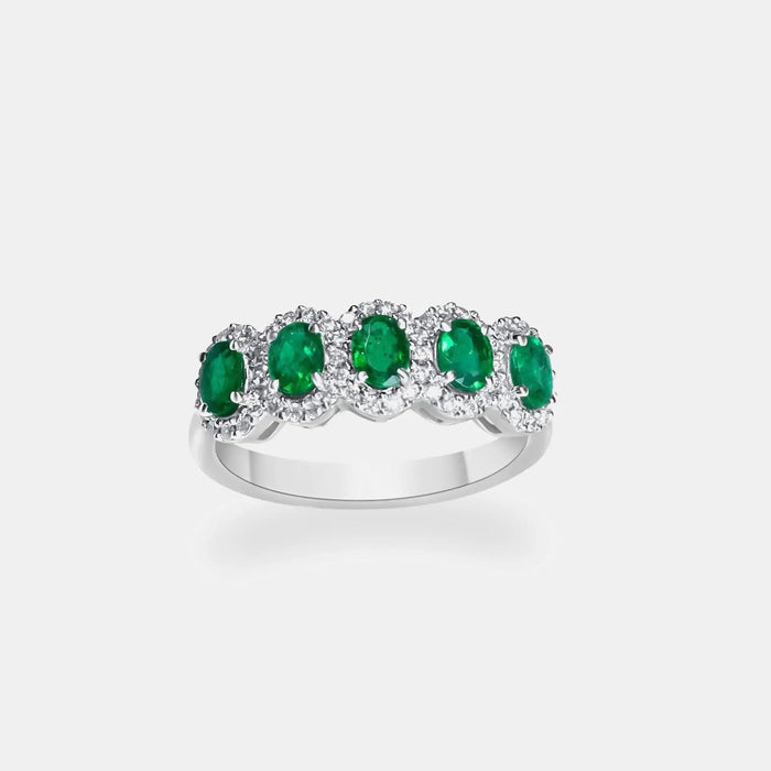 Ring Classic Emerald Band Cocobycaroline Cocobycaroline