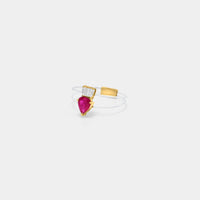 Ring Invisible Ruby Cocobycaroline Cocobycaroline