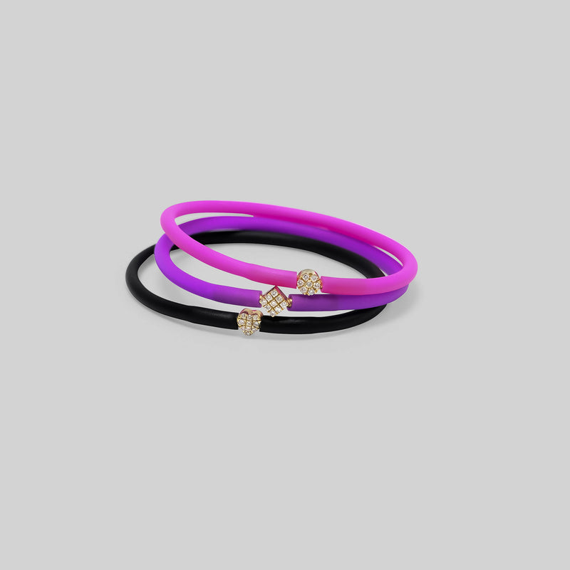 Diamond Rubber Bracelet